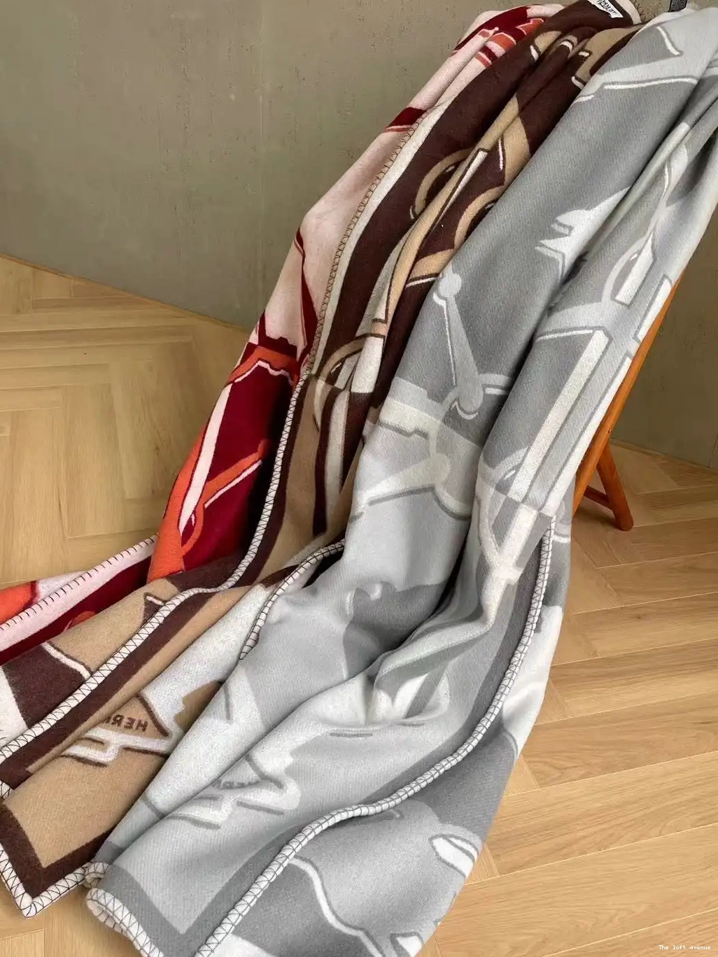 TATERSALE THROW HERMES WOOL BLANKET 0508